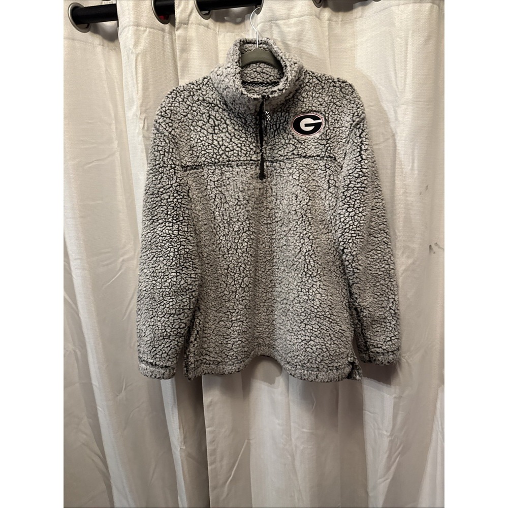 Fuzzy Georgia Bulldogs Pullover - women's M UGA BOXERCRAFT